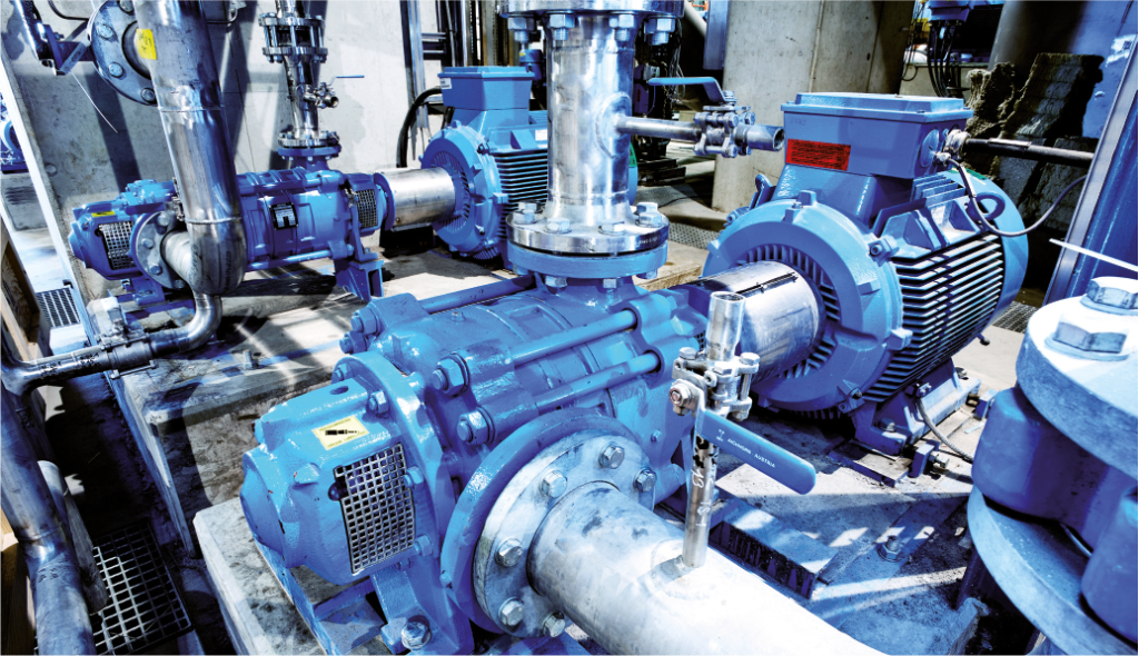 are used for various high-pressure municipal and industrial applications, e.g. water supply, irrigation, circulation, boiler feed, and drainage.