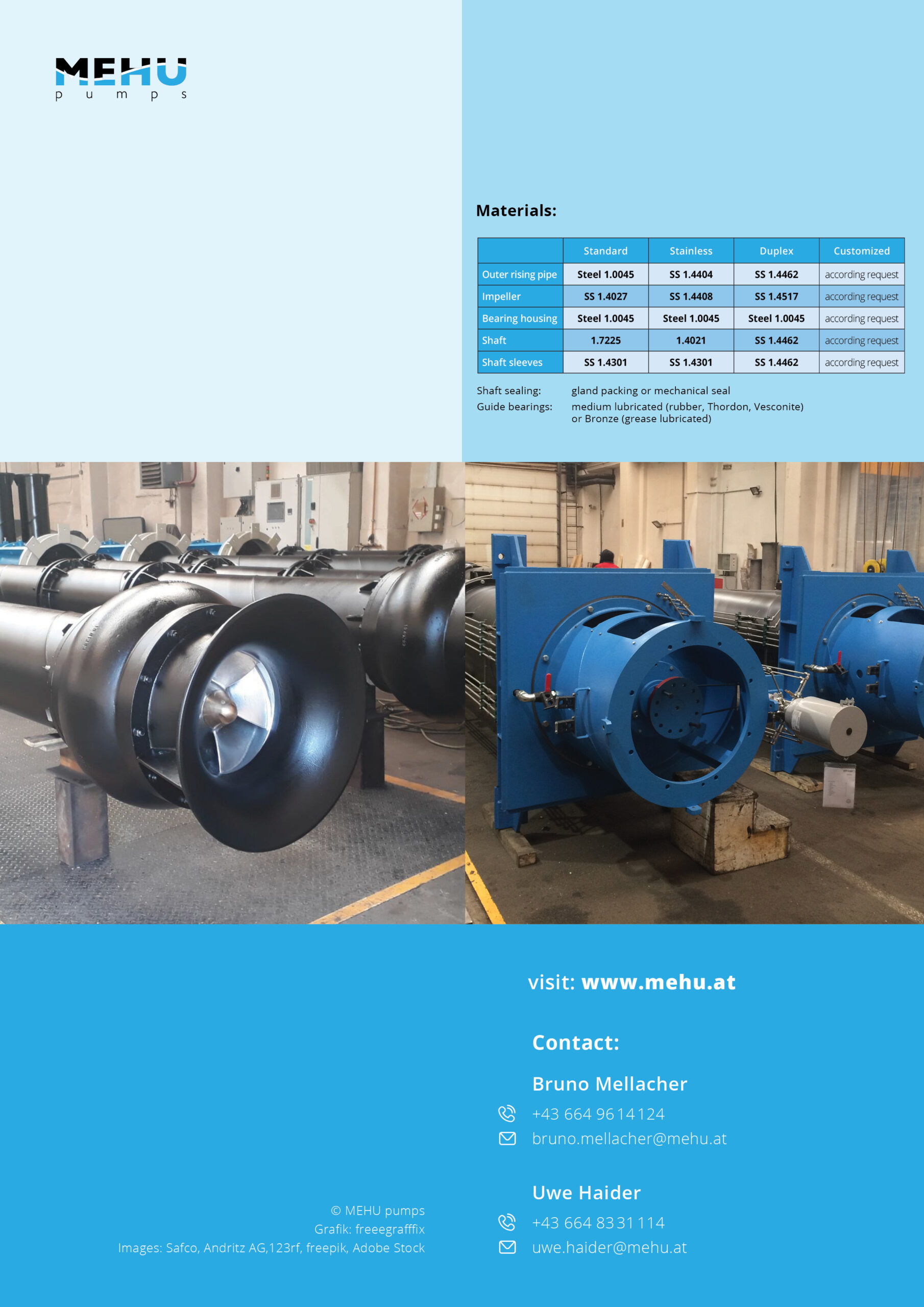 MEHU vertical line shaft pump brochure